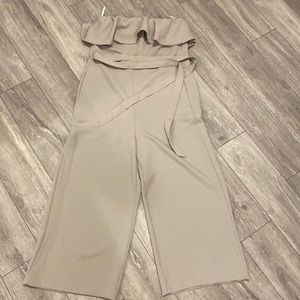 BABATON - strapless jumpsuit on birch
